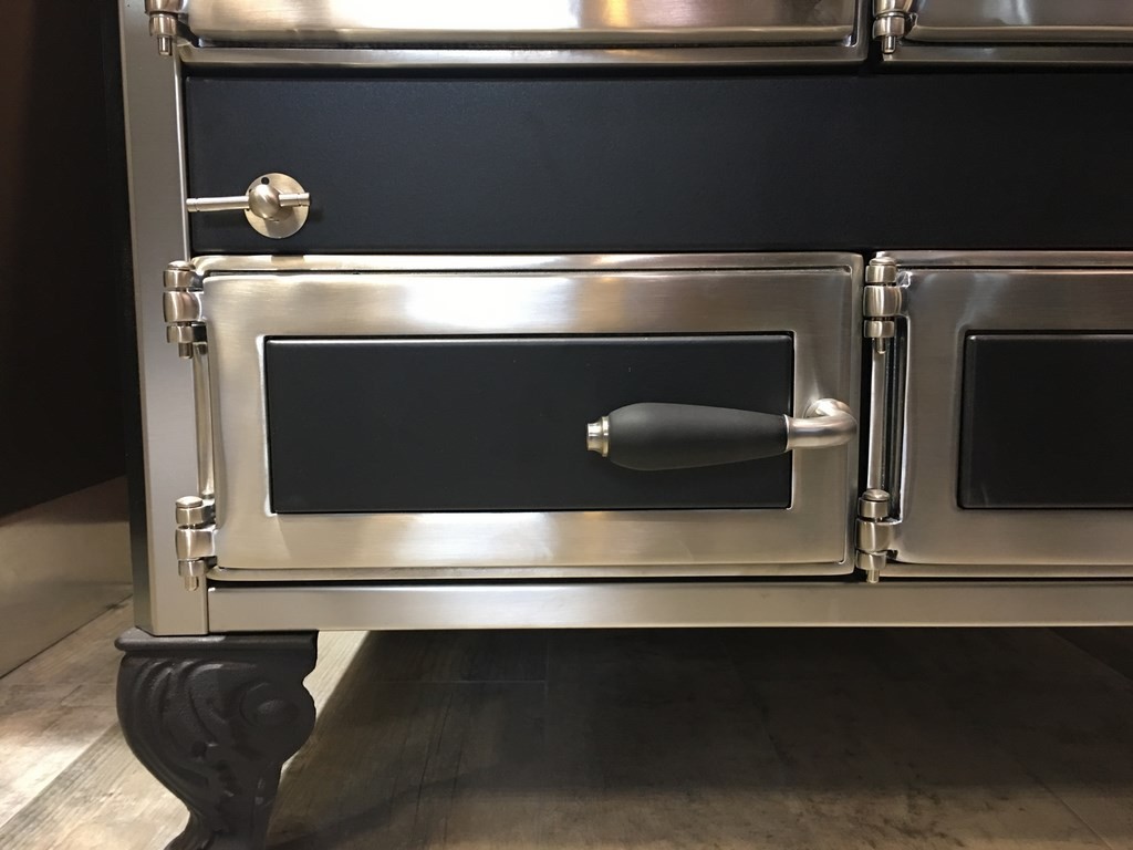 cuisinière à bois wekos antico casale combiné 165 LGE