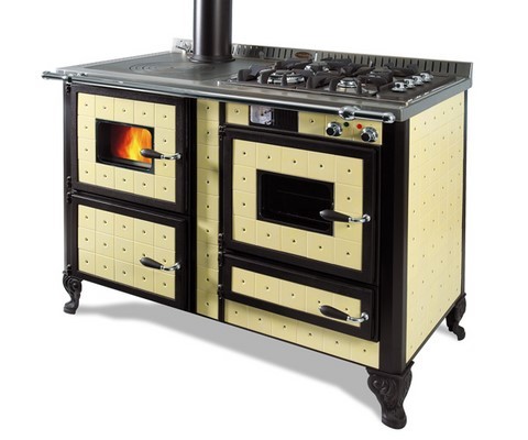 cuisinière à bois et électricité Wekos 120 LGE