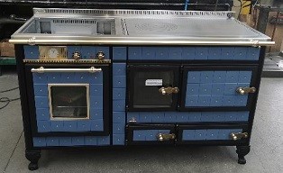 Cuisinière à bois bouilleur et électrique Antico Casale 150 LGE