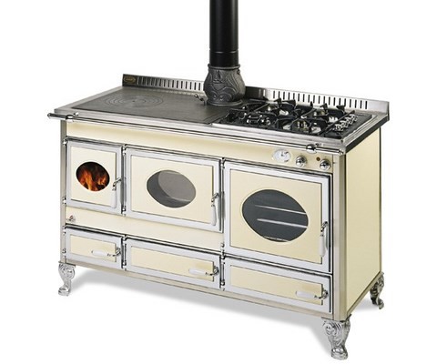 Cuisinière à bois wekos combinée 360 LGE émaillée