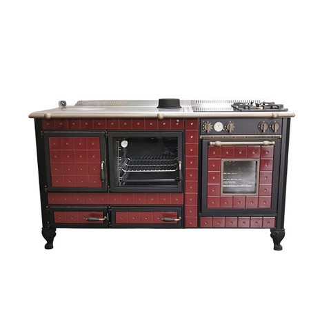 cuisinière à bois combiné Wekos antico casale 160 LGE