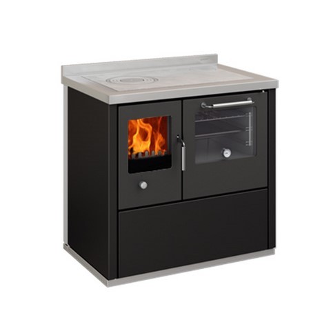 Cuisinière à bois bouilleur Demanincor Eco EK90 noir