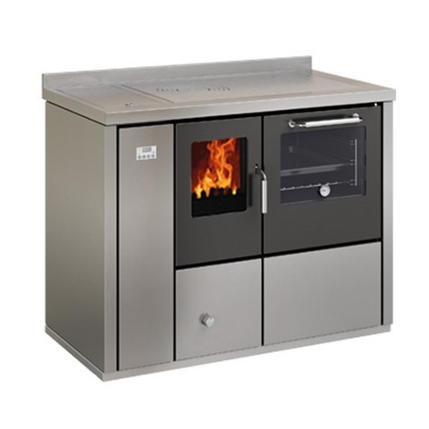 Cuisinière à bois bouilleur EKB110 Demanincor inox