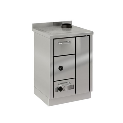 Cuisinière à bois bouilleur Demanincor FK600 inox