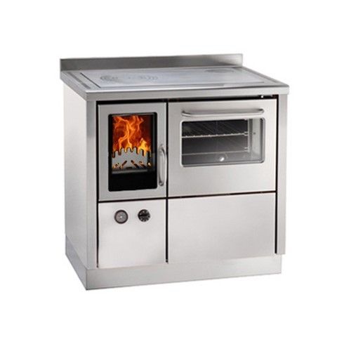 Cuisinière à bois bouilleur Demanincor FKA900 inox