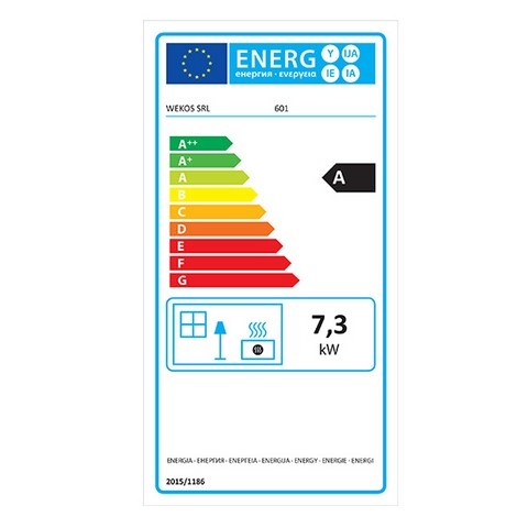 classe energie A cuisiniere a bois wekos 601