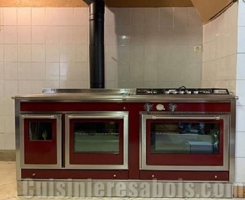 Cuisinière à bois et électrique Antico Casale 150 LGE