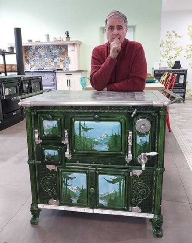 Michel TRAINI fondateur cuisinières à bois