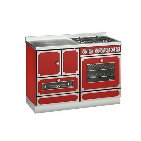 Monobloc Cuisinière bois et gaz DeManincor MB120 rouge