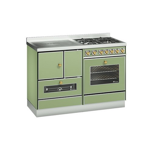 cuisinière à bois et gaz demanincor MB120 vert