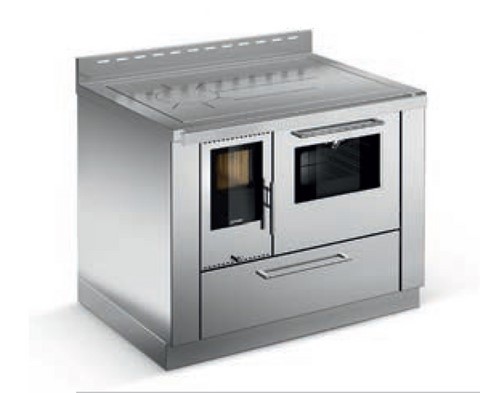 cuisinière à bois Pertinger professionnel 1100 finition panorama 