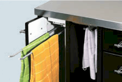 Compartiment porte-linge meuble Tiba