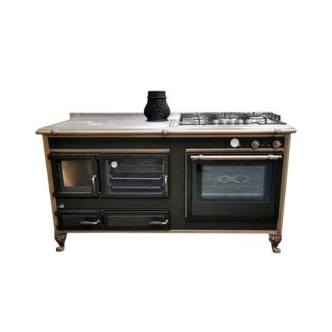 cuisinière à bois bouilleur combinée et électricité Wekos 165 Santoreggia