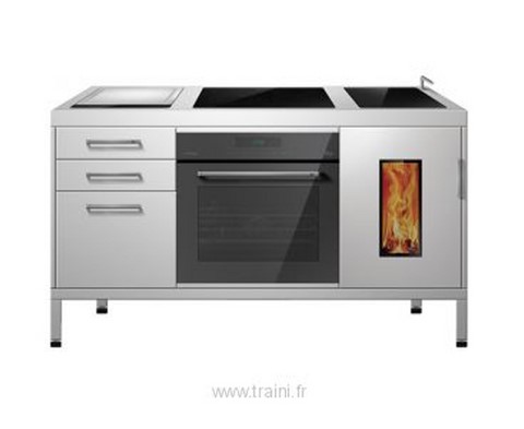 cuisinière à bois Tiba TKM comb. tiroirs