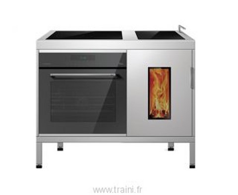cuisinière à bois Tiba TKM combinée