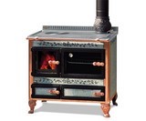 cuisinière à bois wekos antico casale combiné 165 LGE